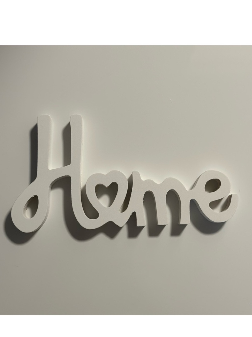 Home Sign Wall Décor White